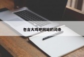 包含大鸡吧网站的词条